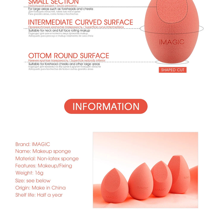 IMAGIC 3Pcs Makeup Sponges