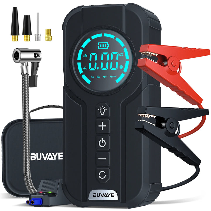 Car Jump Starter with Air Compressor 4 in 1