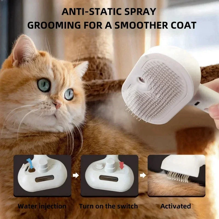 3-in-1 Electric Pet Hair Brush