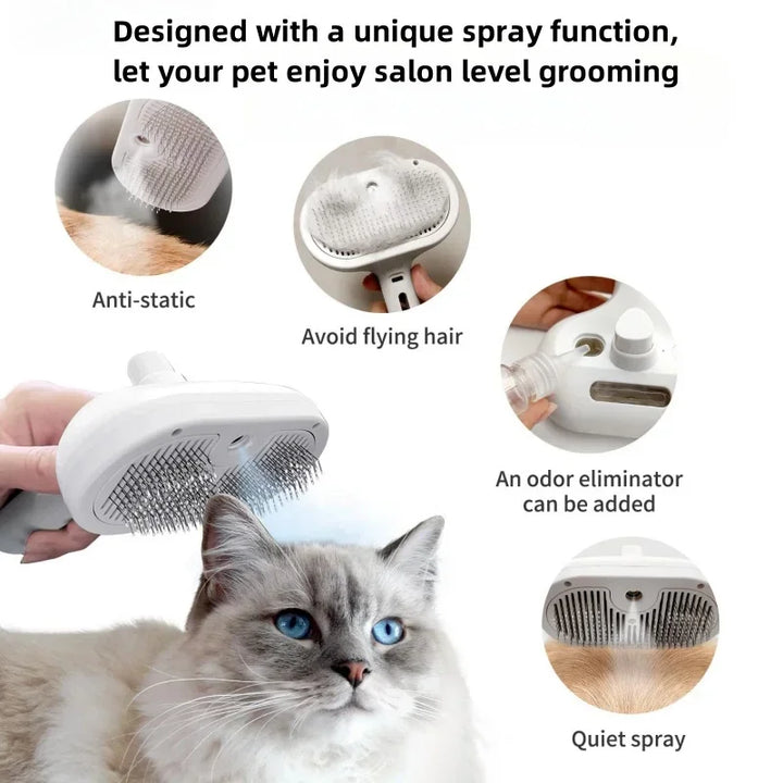 3-in-1 Electric Pet Hair Brush