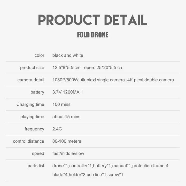 E88Pro Drone with 4K HD Camera and WIFI