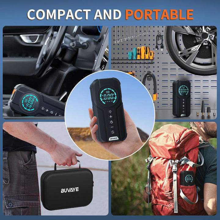 Car Jump Starter with Air Compressor 4 in 1