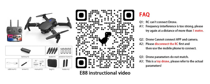 E88Pro Drone with 4K HD Camera and WIFI